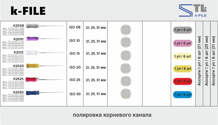 К-файл 31мм, №08 (6шт), Geosoft / Россия-Израиль